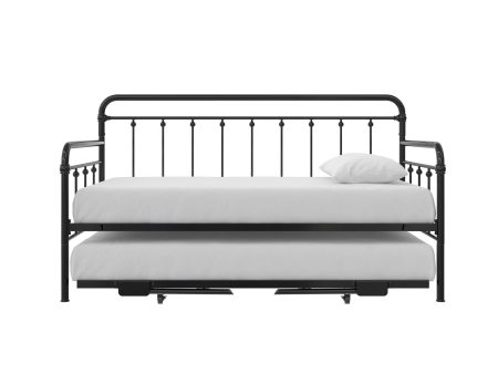 Locky Metal Daybed with Pop Up Trundle Bed Cheap