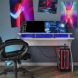 Xtreme Gaming Desk with Riser and LED Lights Cheap