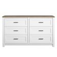 Chapel Hill Modern Farmhouse 6 Drawer Dresser Cheap