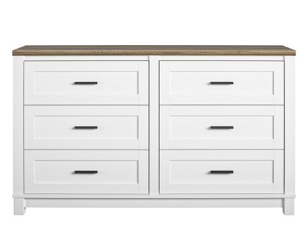 Chapel Hill Modern Farmhouse 6 Drawer Dresser Cheap