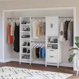 Luxe Wardrobe Closet Organizer 2 Piece Bundle Online now