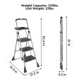 3 Step Steel Work Platform with 225 lb Weight Capacity For Sale