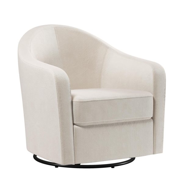 Gentle Swivel Curved Accent Chair Online