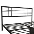 Burbank Metal Frame Bed with Adjustable Heights for Under Bed Storage Supply