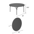 ZOWN Classic 60  Commercial Round Folding Table Online Sale