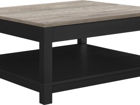 Carver Coffee Table with Bottom Magazine Storage Shelf Cheap