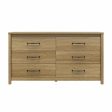 Augusta 6 Drawer Wide Dresser with Easy SwitchLock™ Assembly Fashion