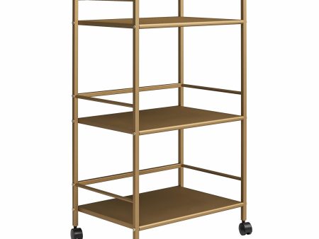 Helix 3 Shelf Metal Rolling Utility Cart Online