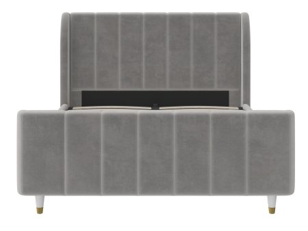 Valentina Upholstered Bed with Channel Tufting For Cheap