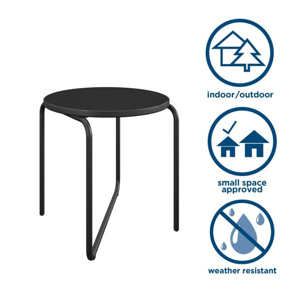 Modern Outdoor Indoor 18 Inch Round Glass Side Table For Cheap