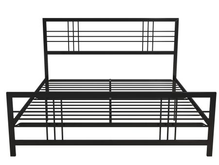 Burbank Metal Frame Bed with Adjustable Heights for Under Bed Storage Supply