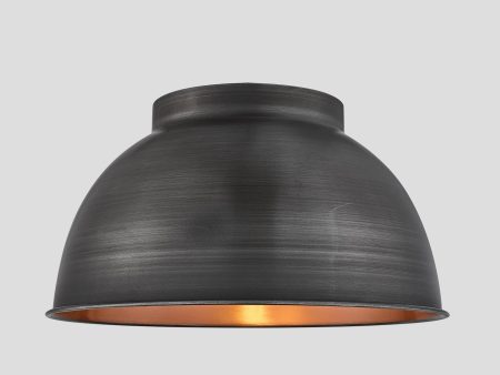 Dome - 17 Inch - Pewter & Copper - Shade Only Online