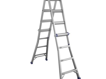 18 ft Max Reach Multi-Position Ladder with 300 lb Weight Capacity Online now