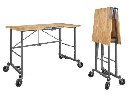 Smartfold Portable Folding Workbench with Hardwood Top and 400 lb Weight Capacity Fashion