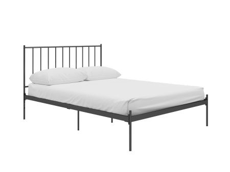 Ares Metal Bed with Adjustable Height Frame for Additional Under Bed Storage Fashion