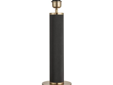 Knurled Pillar Table Lamp - Black - Base Only Online Hot Sale