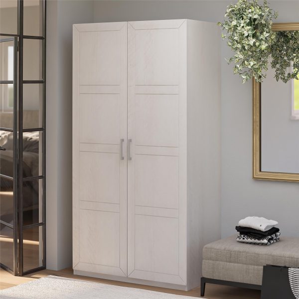 Perry Park Modular Bundle with Extra Wide Wardrobe with 2 Drawers and 2 Membrane Door Kits Supply