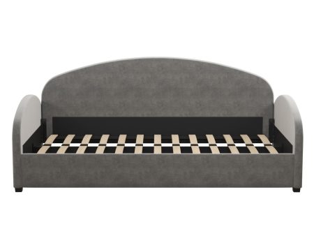 Moon Velvet Upholstered Daybed with Rounded Headboard Supply