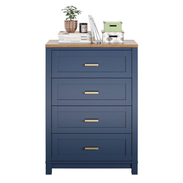 Armada 4 Drawer Dresser with Gold Knobs Cheap