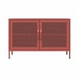 Channing 2 Door Storage Cabinet-Mesh Metal Locker For Sale