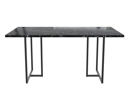 Astor Faux Marble Dining Table with Metal Base, Seats 4 Online Sale