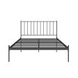 Ares Metal Bed with Adjustable Height Frame for Additional Under Bed Storage Fashion