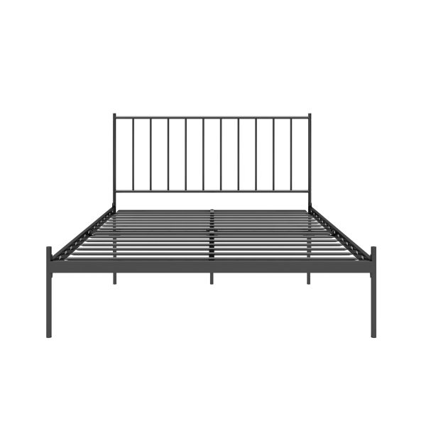 Ares Metal Bed with Adjustable Height Frame for Additional Under Bed Storage Fashion