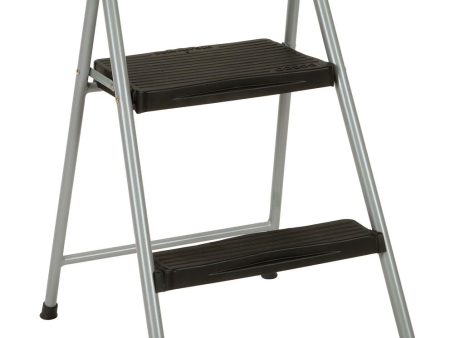 2 Step Steel Step Stool with 200 lb Weight Capacity Cheap