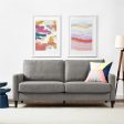 Kaci Contemporary Upholstered Linen Sofa with Wood Legs For Cheap