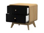 Leva Scandinavian Style 2 Drawer Nightstand Sale