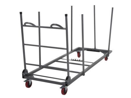 Commercial Rectangular Folding Table Trolley Cart with Locking Wheels Sale