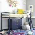 Monarch Hill Haven Metal Junior Loft Bed with Angled Ladder Discount