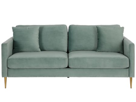 Highland 72 Inch Velvet Sofa with Matching Pillows Online