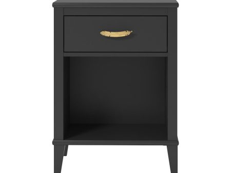 Monarch Hill Hawken Nightstand with Gold Feather Drawer Pull Hot on Sale