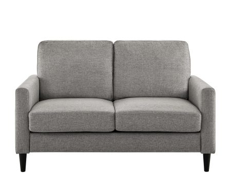 Kaci Linen Upholstered Loveseat Sofa Online Hot Sale