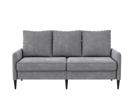 Cassia Pillowback 3-Seater Velvet Sofa with Pocket Coil Seating For Cheap