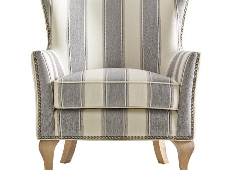 Reva Upholstered Club Accent Chair with Nail Head Trim Supply