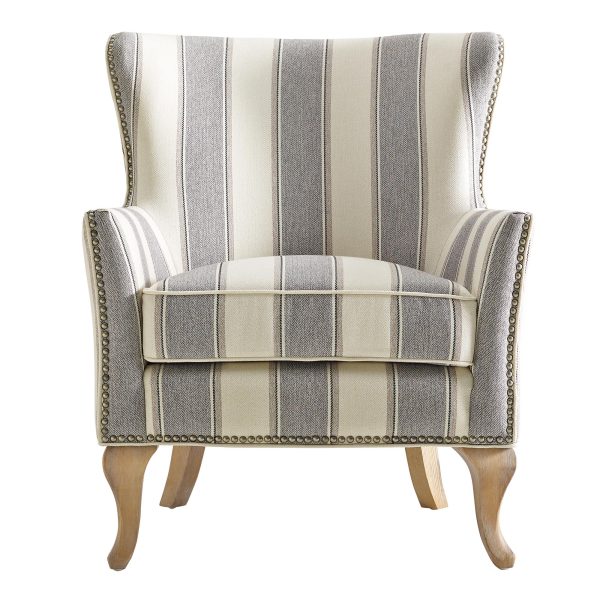 Reva Upholstered Club Accent Chair with Nail Head Trim Supply