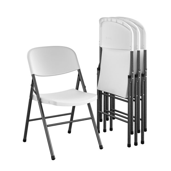 Commercial Plastic Indoor Outdoor Folding Chairs, Pack of 4 Sale