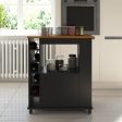 Williams Mobile Kitchen Cart with Wine Bottle Storage Fashion