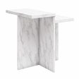 Brielle Accent Table with Faux Marble Online Sale