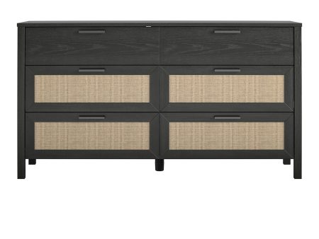 Amberly Rattan 6 Drawer Dresser Online Hot Sale