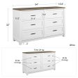 Chapel Hill Modern Farmhouse 6 Drawer Dresser Cheap