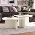 Daytona 2-Piece Modern Coffee Table with Rounded Edges Online now