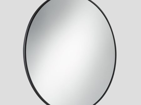 Urban Round Wall Mirror - 31 inch - Pewter Frame For Discount