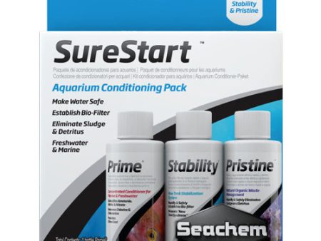 Seachem Laboratories SureStart Aquarium Conditioning Pack 1 Each 3 Pack by Seachem Discount