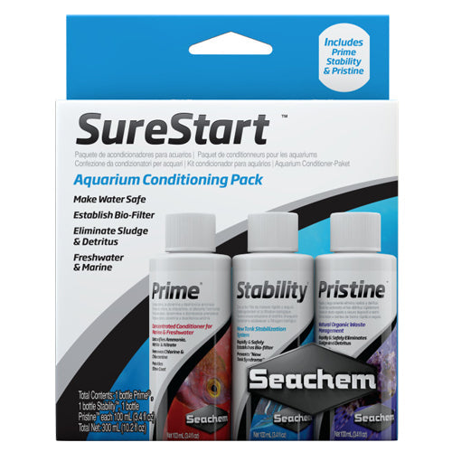 Seachem Laboratories SureStart Aquarium Conditioning Pack 1 Each 3 Pack by Seachem Discount